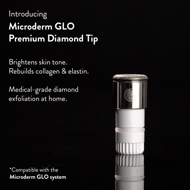 Microderm GLO Premium Diamond Microdermabrasion Tips by Microderm GLO - Medical Grade Stainless Steel Accessories, Patented Safe3D Technology, Safe for All Skin Types. (Premium) - Image 2