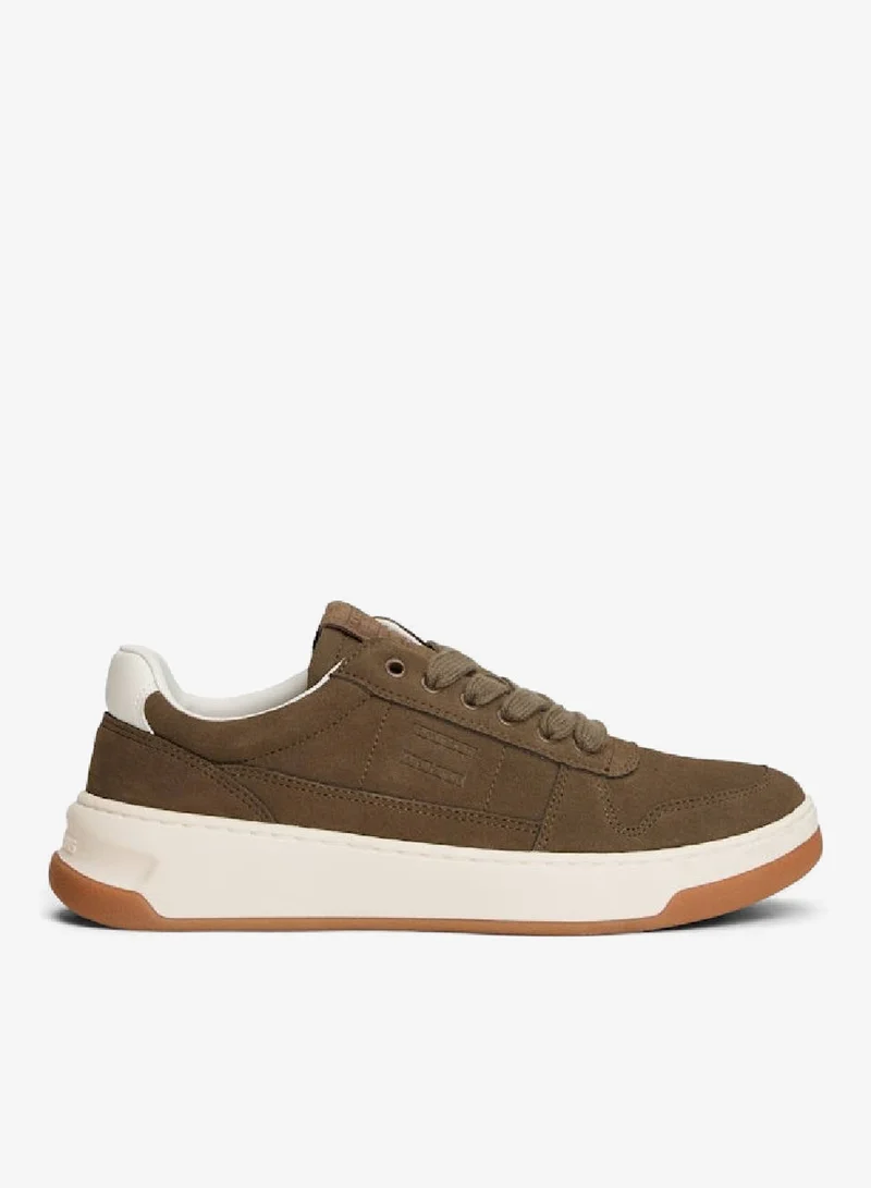 Suede Tonal Logo Trainers