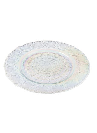Glass serving dish for sweets, chocolate, and fruits, multi-use, size 32cm, depth 3 cm - pzsku/Z62A3E0903E4F398B9E20Z/45/_/1703760132/bbe7268d-ae1d-414c-bfbf-2d8587af5f65