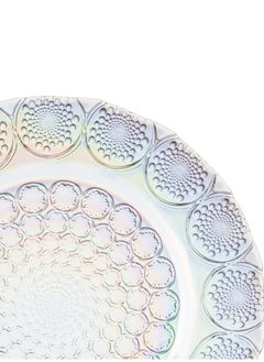 byblos Glass serving dish for sweets, chocolate, and fruits, multi-use, size 32cm, depth 3 cm  - Image 3
