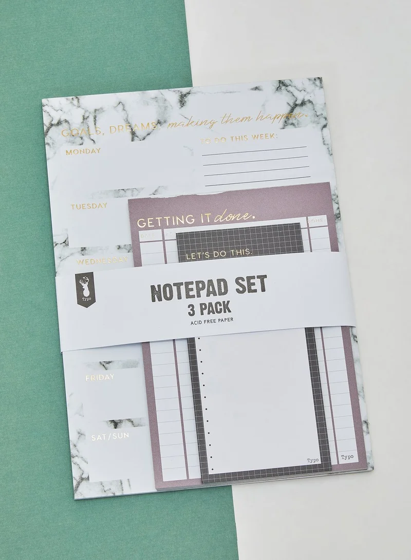 Typo 3 Pack Marble Planner