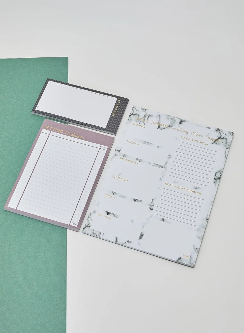 Typo 3 Pack Marble Planner