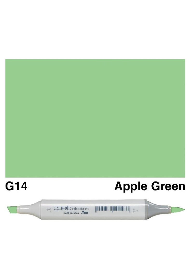 Sketch G-14 Graphic Art Marker Apple Green Twin Tip