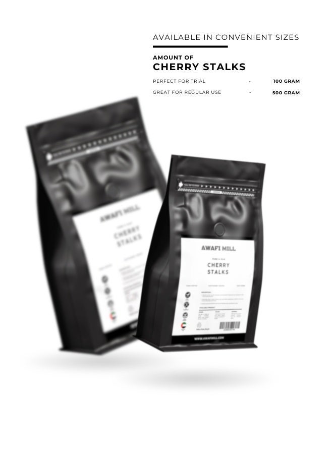 أباميك سيقان الكرز المجففة من مطحنة عواف - منقوع أعشاب طبيعي من سيقان الكرز - 500 غرام | 17.6 أونصة - Image 5