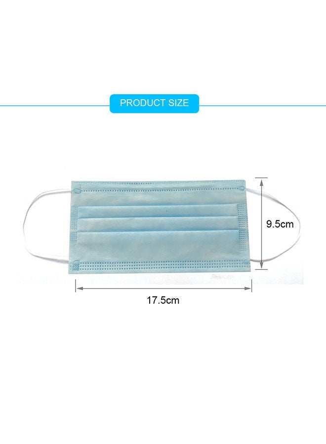 NIBEMINENT 10-Piece 3-Layer Disposable Safety Face Mask - Image 3