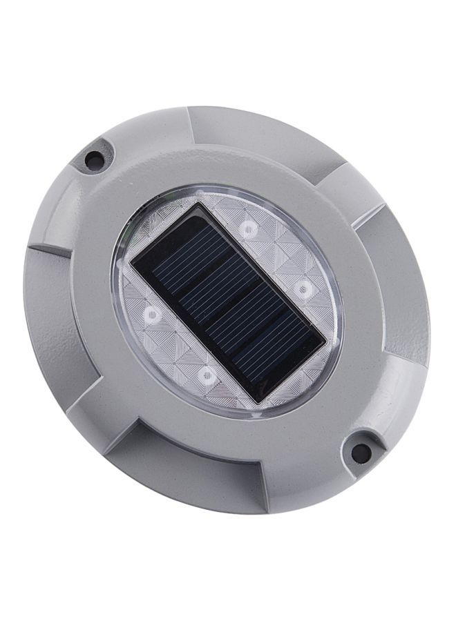 نيبمينينت مصباح أرضي للممر يعمل بالطاقة الشمسية بأربعة مصابيح LED رمادي/أسود/شفاف 25x12.5x22سم - Image 1