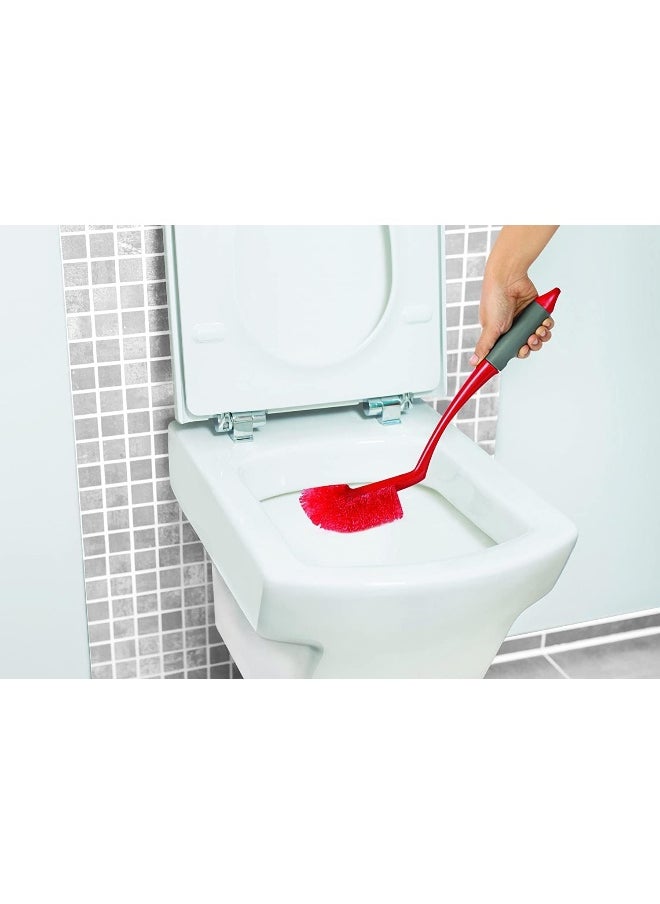 Kleeno - Kleeno Cello Angular Toilet Brush Set (Red and Grey, 2-Pieces) - Image 1