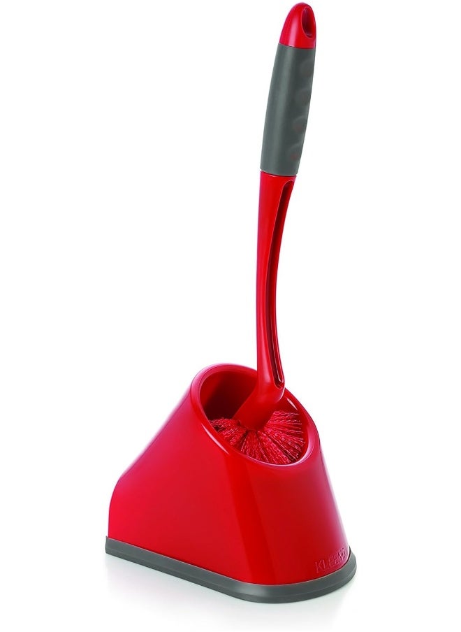 Kleeno - Kleeno Cello Angular Toilet Brush Set (Red and Grey, 2-Pieces) - Image 1