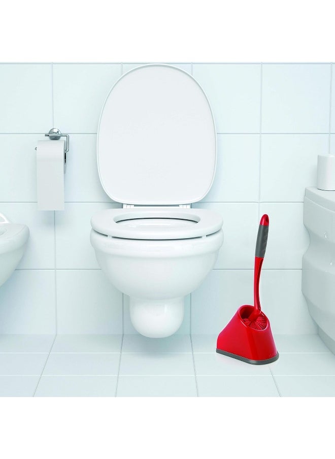 Kleeno - Kleeno Cello Angular Toilet Brush Set (Red and Grey, 2-Pieces) - Image 1
