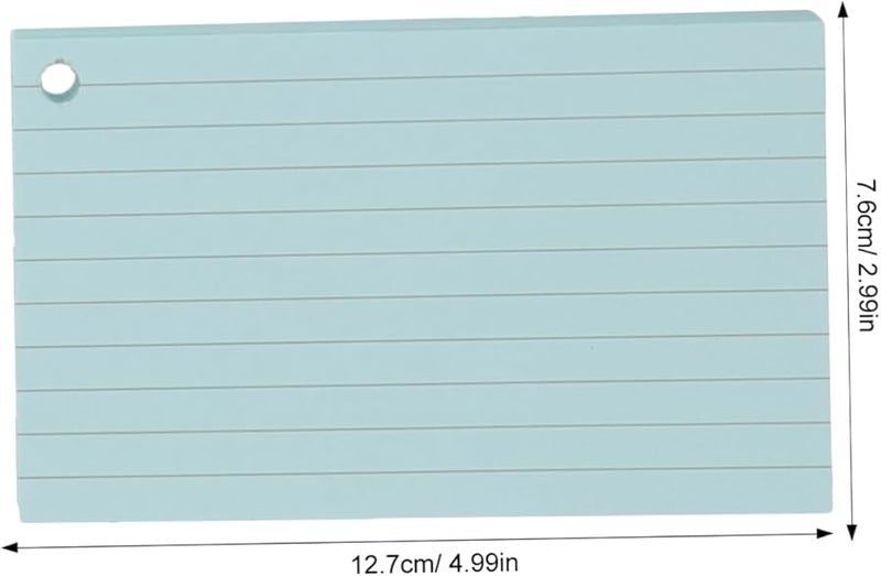 بطاقات فهرس مثقوبة مسبقًا 1 مجموعة بطاقات تعليمية محمولة لدراسة مفردات التذكير - Image 3