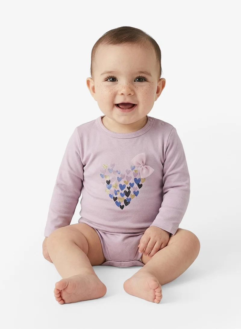 Name It Purple Infant Long Sleeve Bodysuits for Women | Best Price UAE