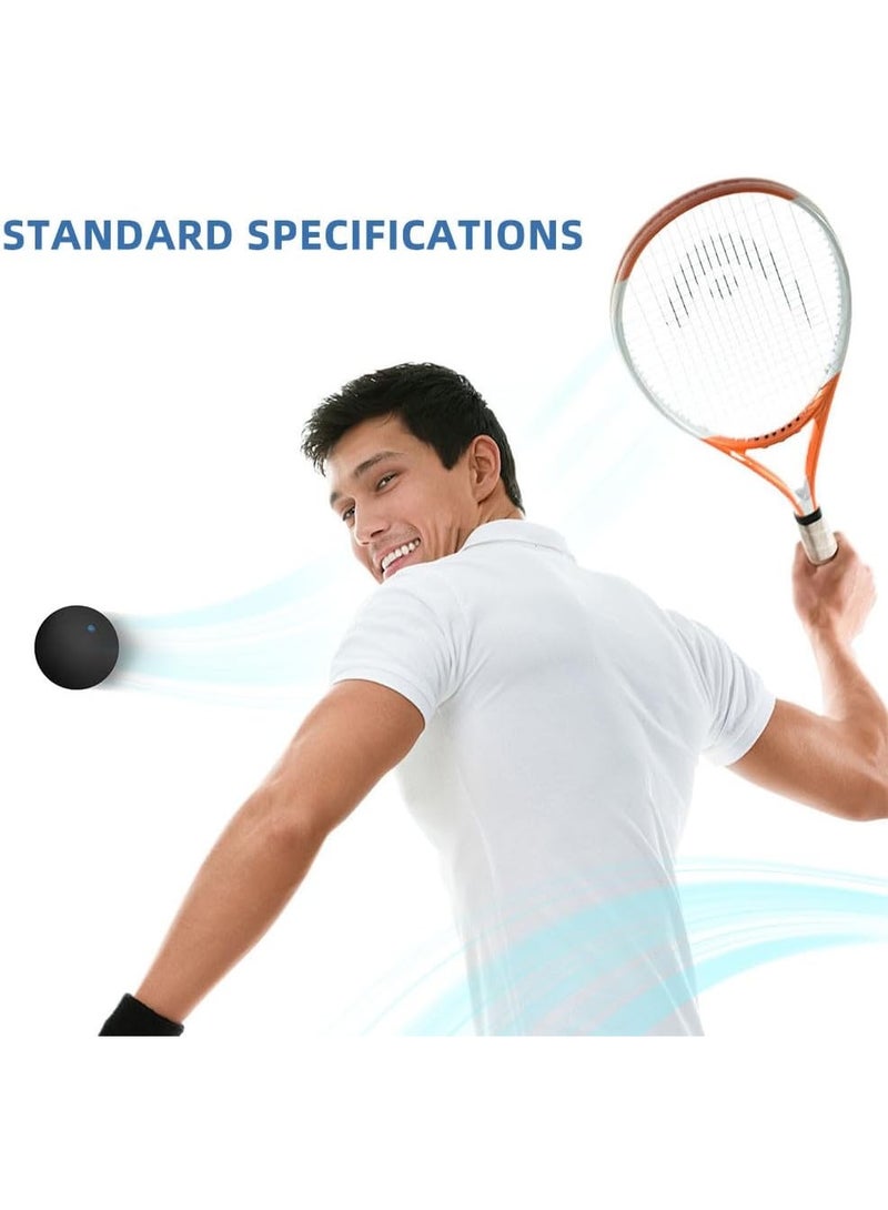 Arabest 3 Pack Single Dot Squash Training Balls High Bounce Rubber Balls for Indoor Outdoor Practice and Racquetball Training - Image 3