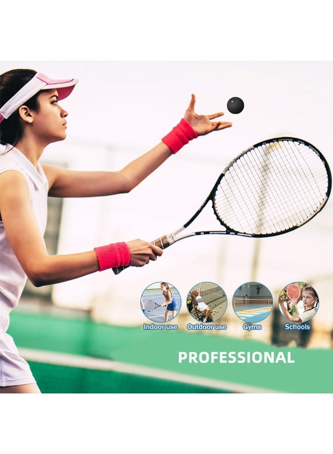 Arabest 3 Pack Single Dot Squash Training Balls High Bounce Rubber Balls for Indoor Outdoor Practice and Racquetball Training - Image 2