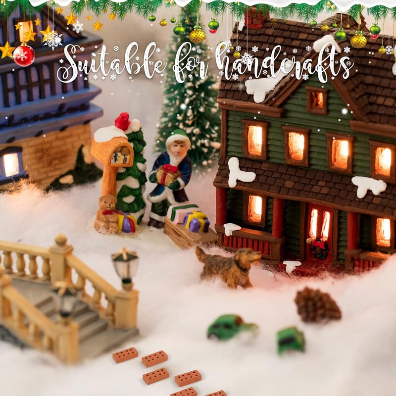 Excefore 50-Piece Miniature Brick Set, Realistic Tiny Building Bricks for DIY Dollhouse, Garden Decor, and Home Projects, Dimensions 0.79 x 0.39 x 0.2 Inches - Ideal for Craft Enthusiasts - Image 5
