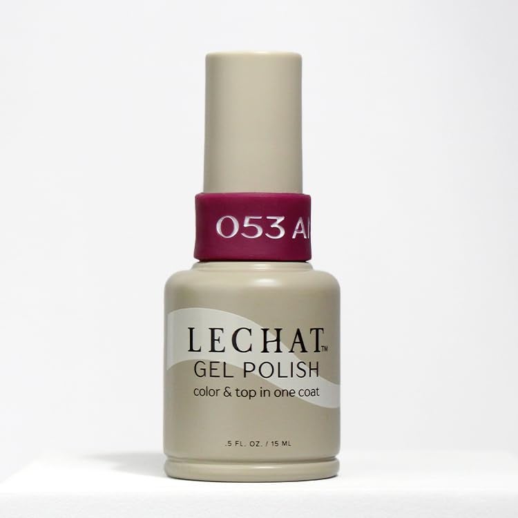 LECHAT Gel Polish - Antonella, Color and Top in One Coat, Shiny Long-Wear, Dark Purple Gel Polish - Image 1