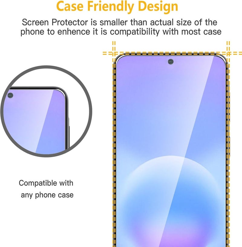 TWEGGON 2pc Pack Screen Protector Samsung A57, Tempered Glass Screen Protector for Samsung Galaxy A57 Clear - Image 4