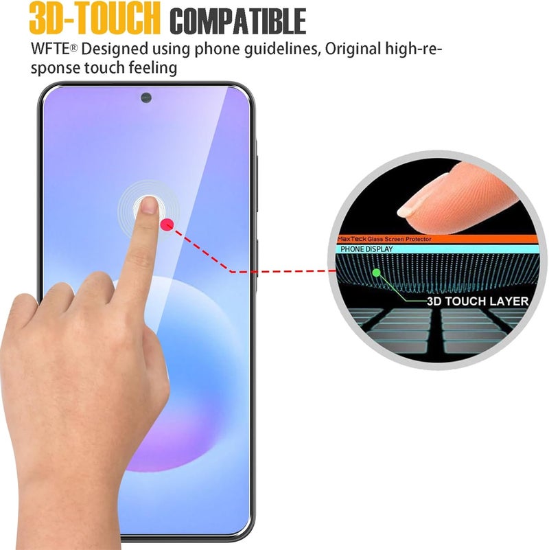 TWEGGON 2pc Pack Screen Protector Samsung A57, Tempered Glass Screen Protector for Samsung Galaxy A57 Clear - Image 3