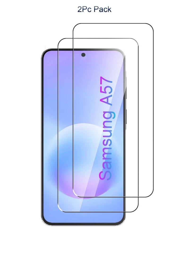 TWEGGON 2pc Pack Screen Protector Samsung A57, Tempered Glass Screen Protector for Samsung Galaxy A57 Clear - Image 1