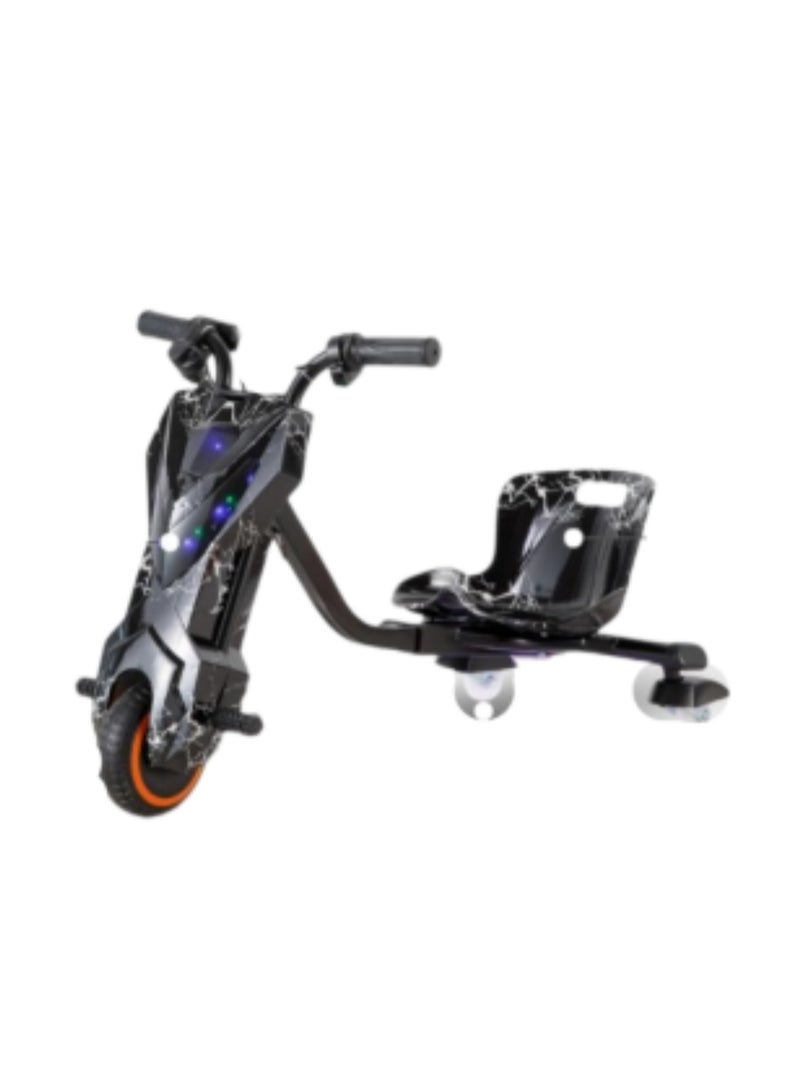 لعبة سكوتر كهربائي صغير,سكوتر درفت كهربائي يتحمل حتى 80 كيلو, قم بتشغيل الموسيقى المخصصة الخاصة بك عم طريق البلوتوث و تعديل ثلاث سرعات مع مصابيح LED وشاشة عرض الطاقة ,مزود بثلاث عجلات العجلة الخلفية مضيئة - Image 1