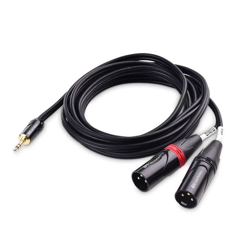 Cable Matters 3.5mm 1/8 Inch TRS to 2 XLR Cable 10 ft, Male to Female Aux to Dual XLR Breakout Cable - Image 2