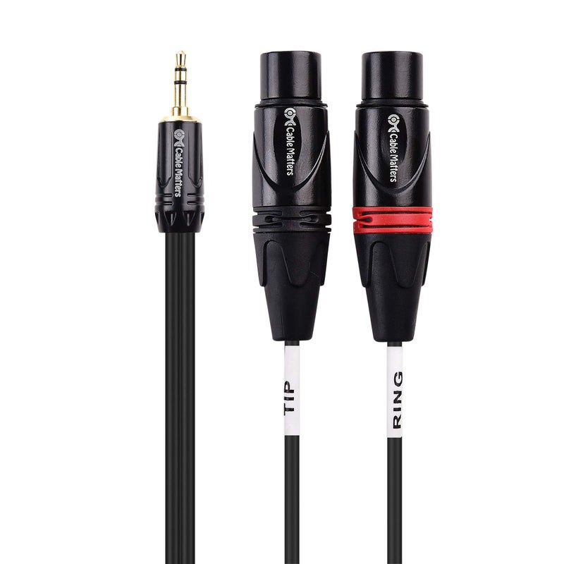 Cable Matters 3.5mm 1/8 Inch TRS to 2 XLR Cable 10 ft, Male to Female Aux to Dual XLR Breakout Cable - Image 5