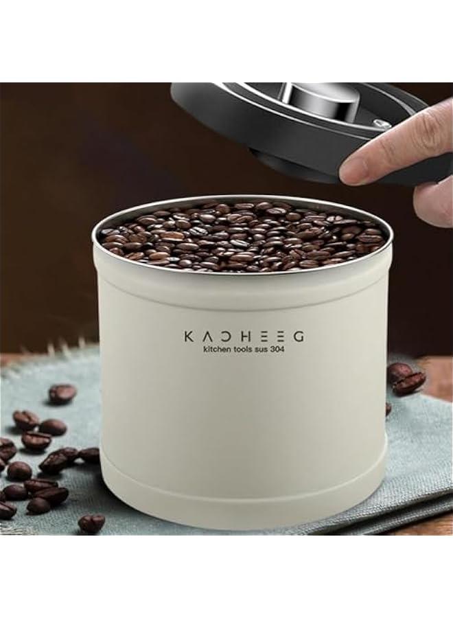 HOOKOR Coffee Storage Canister - Coffee Bean Vaccum Container | Stainless Steel Coffee Storage Jar with Vacuum Pump | Kitchen Airtight Coffee Canister for Coffee, Food, Sugar, Flour (1600ML) - Image 5