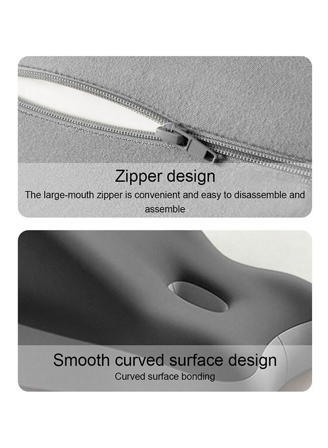 والالا وسادة 3 في 1 لرفع الساقين ودعم أسفل الظهر - وسادة نوم تقويمية للسرير والأريكة والسفر | وسادة جسم محمولة للتخييم وما بعد الجراحة وتخفيف آلام الظهر (إسفنج ميموري فوم، أسود رمادي) - Image 5