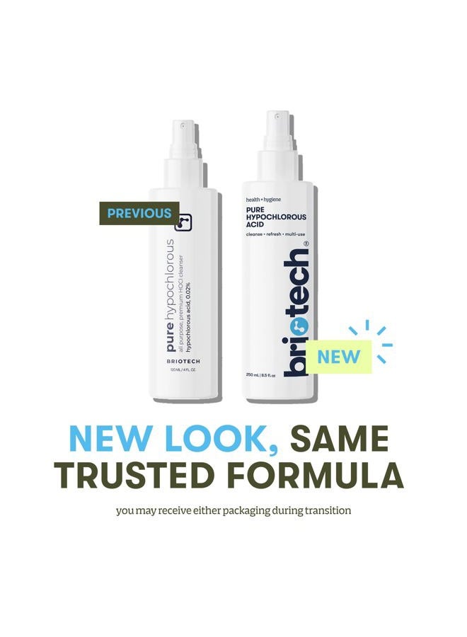 BRIOTECH رذاذ ومنظف حمض الهيبوكلوروس النقي، محلول HOCl العلاجي الأصلي الممتاز، منظف متعدد الاستخدامات، معتمد من العائلة وصديق للحيوانات الأليفة، 8 أونصات سائلة - Image 5