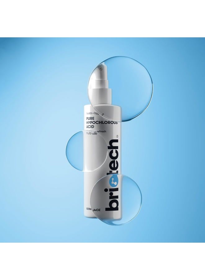 BRIOTECH رذاذ ومنظف حمض الهيبوكلوروس النقي، محلول HOCl العلاجي الأصلي الممتاز، منظف متعدد الاستخدامات، معتمد من العائلة وصديق للحيوانات الأليفة، 8 أونصات سائلة - Image 4