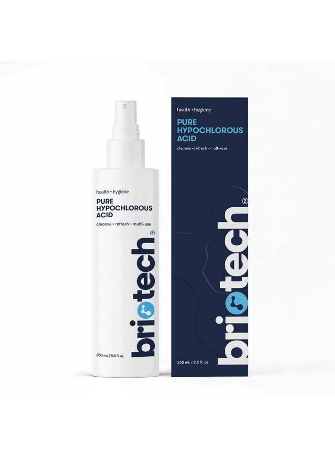 BRIOTECH رذاذ ومنظف حمض الهيبوكلوروس النقي، محلول HOCl العلاجي الأصلي الممتاز، منظف متعدد الاستخدامات، معتمد من العائلة وصديق للحيوانات الأليفة، 8 أونصات سائلة - Image 1