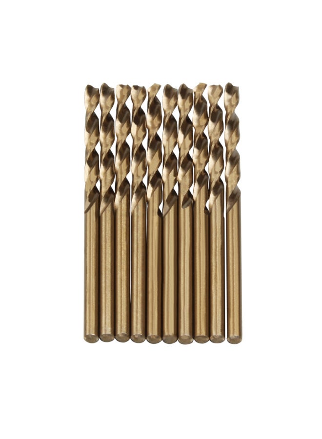 Jimijiaju Jm-g14202 Cobalt-containing Drill Bit, High-speed Steel Twist Drill, Electric Tool Accessory, 2mm, 10 Pieces Per Pack