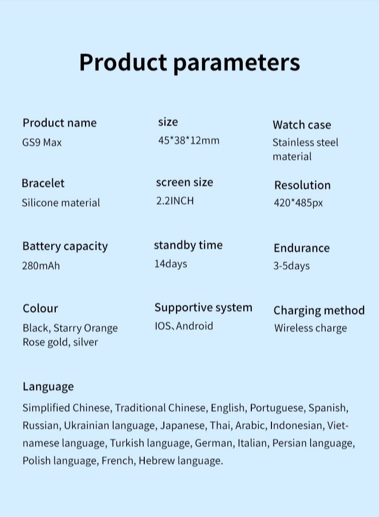 AROAQ GS9 Max NFC Smart Bracelet Waterproof IP67 Sport Smartwatch - Image 5