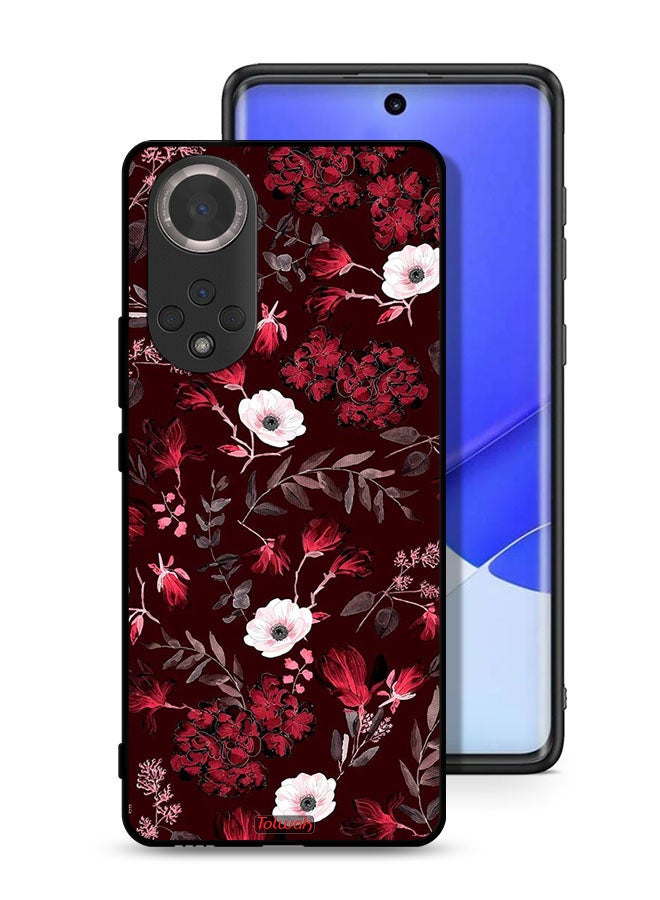 Tolwak غطاء واقي لهاتف Honor 50 مزين بزهور صغيرة وأوراق استوائية - Image 1