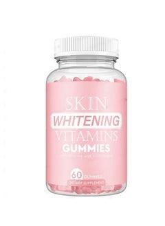 Skin Whitening Vitamins Gummies, with Glycine and Glutathione, Vitamins Gummies Bear, Remove Dark Spots, Hyperpigmentation Treatment, Anti-Aging Antioxidant, 60 Gummies