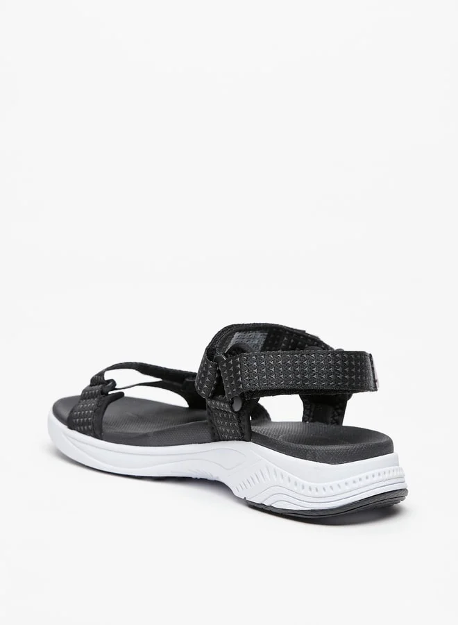 Kappa Women's Textured Floaters with Hook and Loop Closure