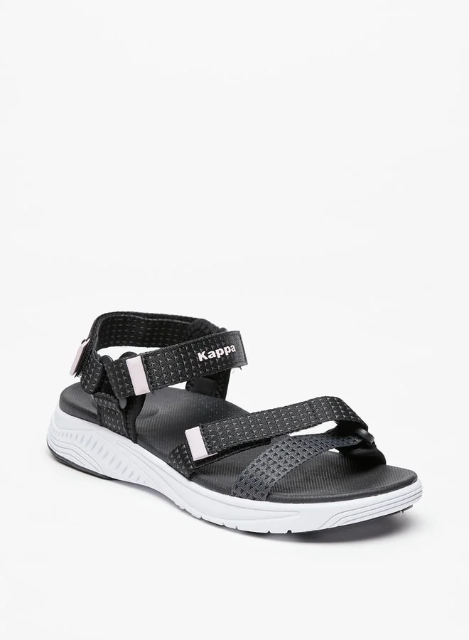 Kappa Women's Textured Floaters with Hook and Loop Closure