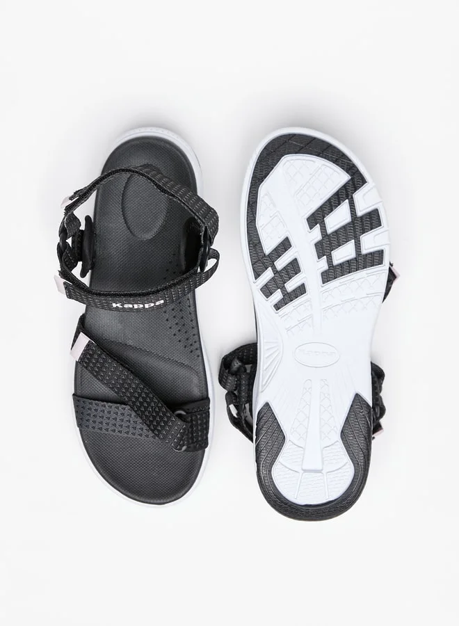 Kappa Women's Textured Floaters with Hook and Loop Closure
