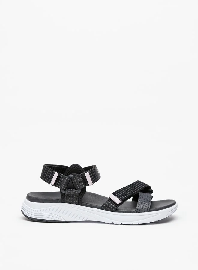 Kappa Women's Textured Floaters with Hook and Loop Closure