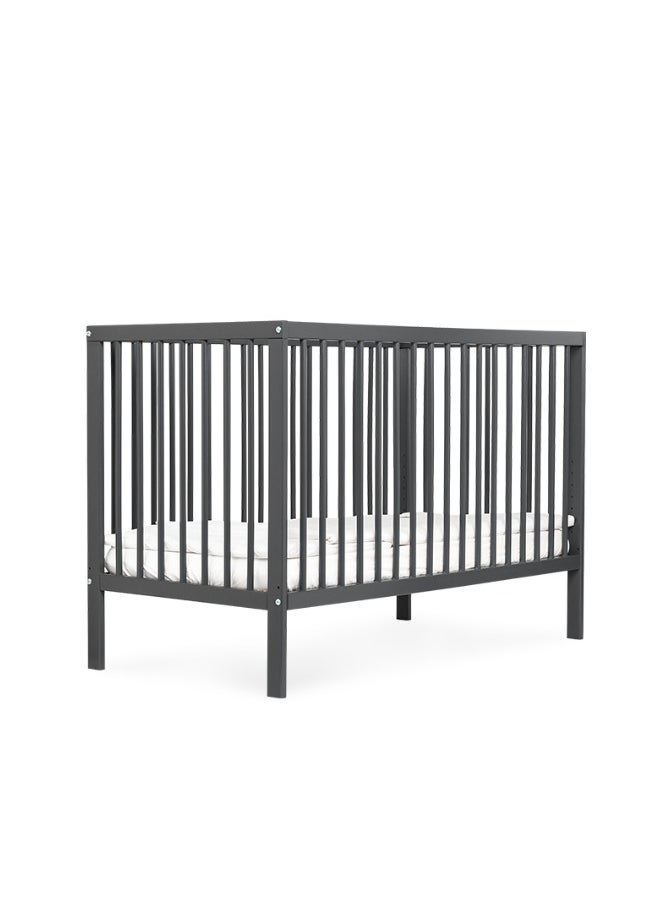 Mokee - Mokee 2 in 1 Scandinavian Convertible Mini Cot Bed 120x60cm - Stone Blue - Image 1