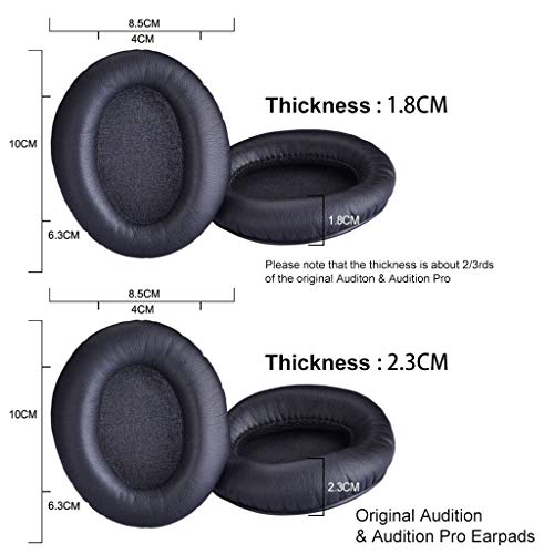 Avantree Black Replacement Earpads for Over Ear Headphones - Suitable for Avantree HT5009, HT4189, HT41899, DG59M, C519M，Audition, Audition Pro（Not Original Audition & Audition Pro Edition） - Image 3