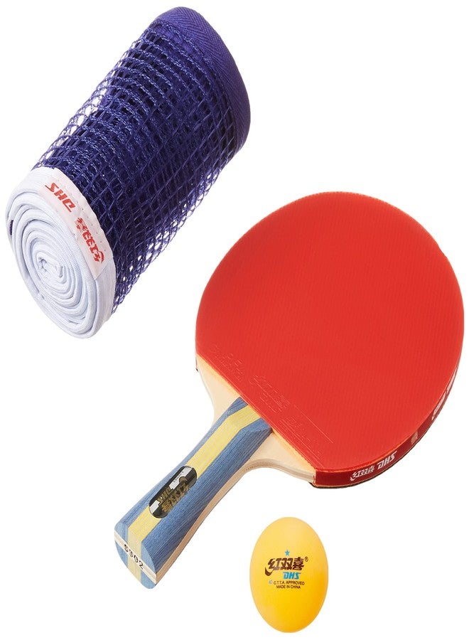DHS TT BAT S-S302 DHS WITH TT BALL DHS 40MM 1 STAR ORANGE (40 Pcs Box) AND ASSORTED COLOR (BLACK/BLUE) TT NET409 - Image 2