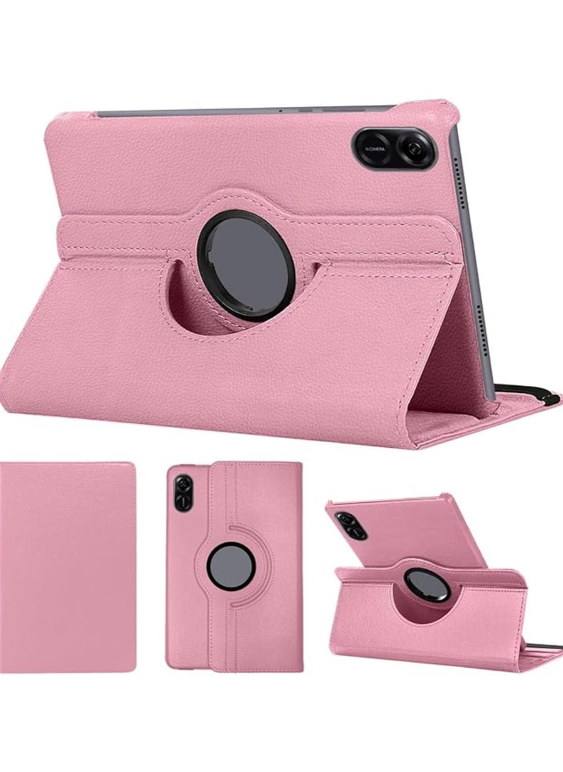 VKL - Case Compatible with Honor Pad X9/X8 ProCase 11.5inch 2023, PU Leather Case, 360° Rotatable Multi-Angle Protection Stand Protective Tablet Case for Honor Pad X9/X8 ProCase 11.5inch (Pink) - Image 1