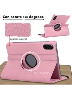 VKL Case Compatible with Honor Pad X9/X8 ProCase 11.5inch 2023, PU Leather Case, 360° Rotatable Multi-Angle Protection Stand Protective Tablet Case for Honor Pad X9/X8 ProCase 11.5inch (Pink)  - Image 2