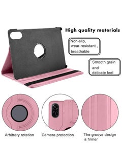 VKL Case Compatible with Honor Pad X9/X8 ProCase 11.5inch 2023, PU Leather Case, 360° Rotatable Multi-Angle Protection Stand Protective Tablet Case for Honor Pad X9/X8 ProCase 11.5inch (Pink)  - Image 3