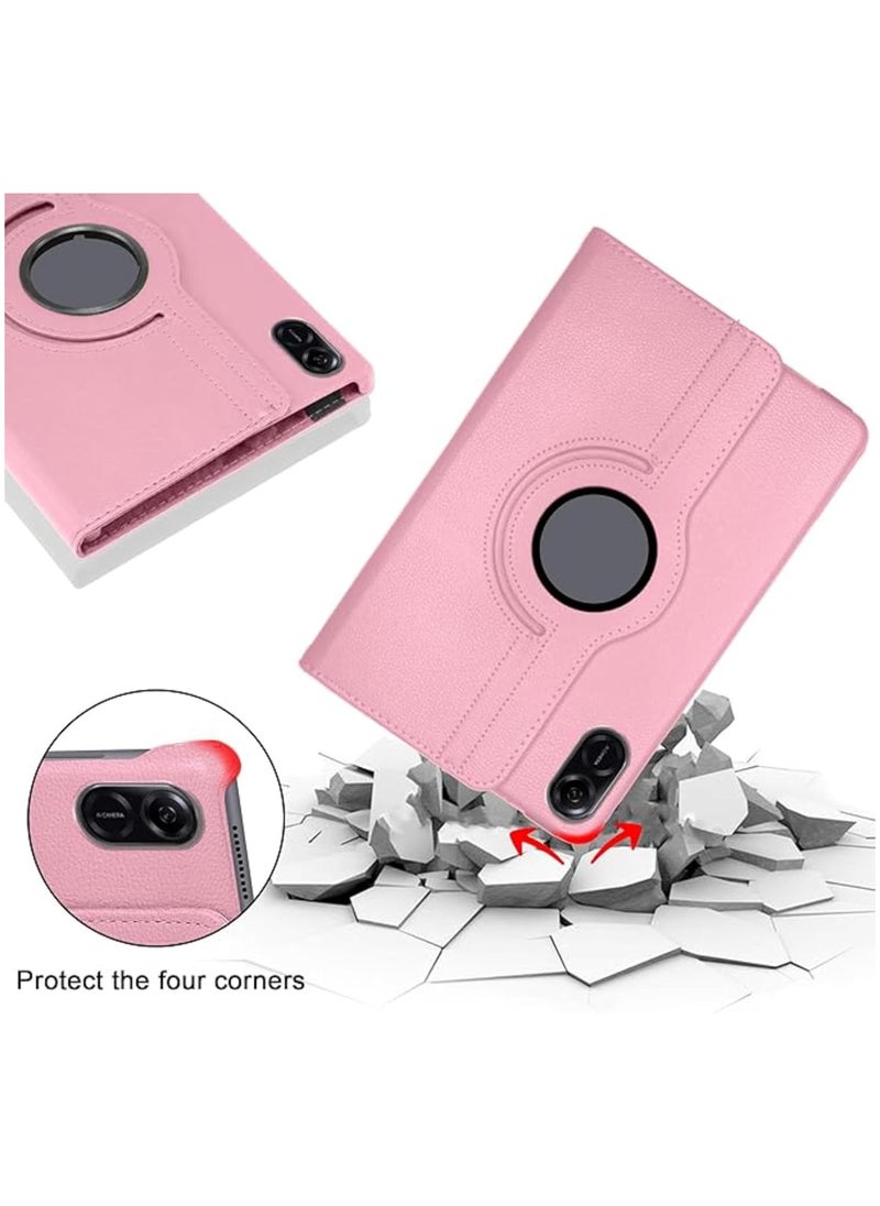 VKL - Case Compatible with Honor Pad X9/X8 ProCase 11.5inch 2023, PU Leather Case, 360° Rotatable Multi-Angle Protection Stand Protective Tablet Case for Honor Pad X9/X8 ProCase 11.5inch (Pink) - Image 1