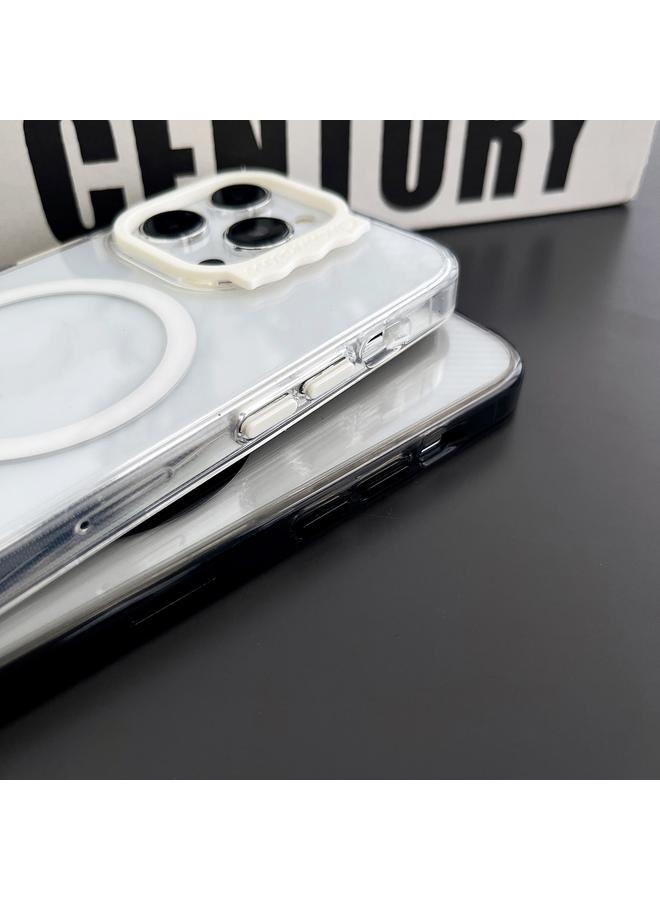 Zaboon Case For iPhone 13 Pro Max MagSafe Colorful Wavy Circle PC Hybrid TPU Phone Case - Image 3