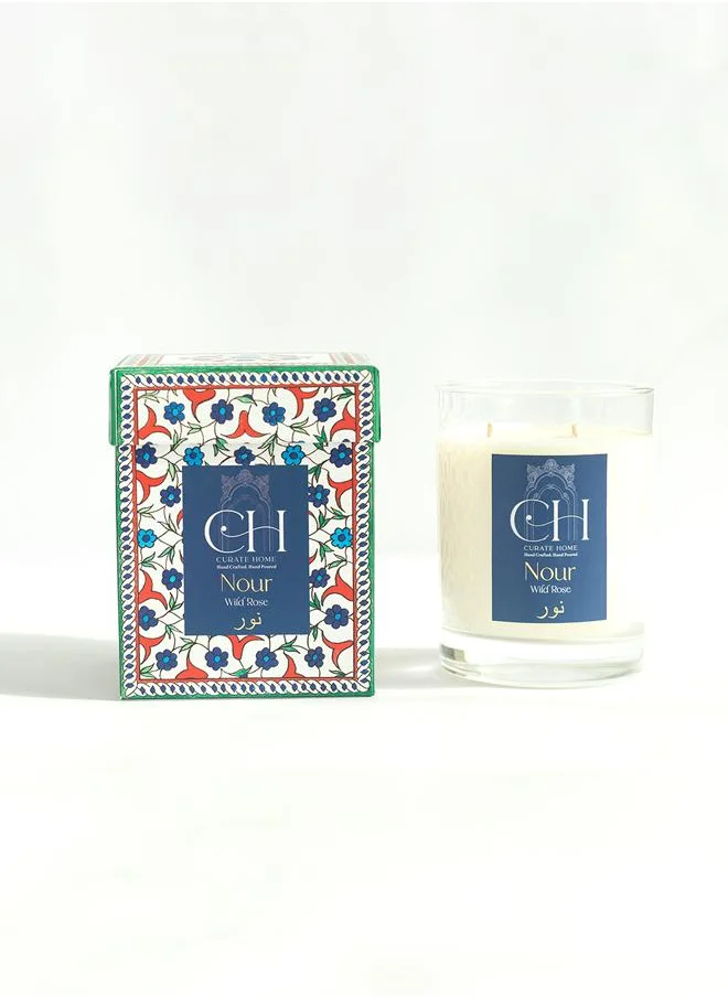 كيوريت هوم Nour Candle - Wild Rose