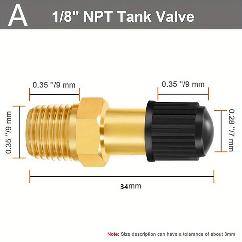 1 8 NPT Durable Fill Valve For Automotive Tire Valve Cores With Anti Corrosion Air Compressor Tank Compatibility - Image 3