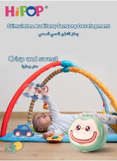 HIPOP 9 Pcs Baby Rattle Toy, Infant Teething Toys, Grab And Spin Rattles Sensory Toy Set, Food Grade Silicone Material, Newborn Toys Gift, Early Educational Toy Set  - Image 2