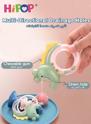 9 Pcs Baby Rattle Toy, Infant Teething Toys, Grab And Spin Rattles Sensory Toy Set, Food Grade Silicone Material, Newborn Toys Gift, Early Educational Toy Set - view 3